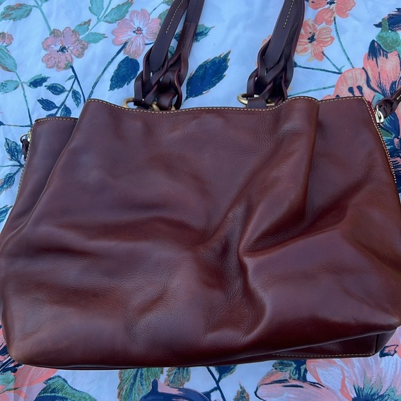 Pre Loved Dooney & Bourke Brown Leather Handbag - Picture 9 of 16